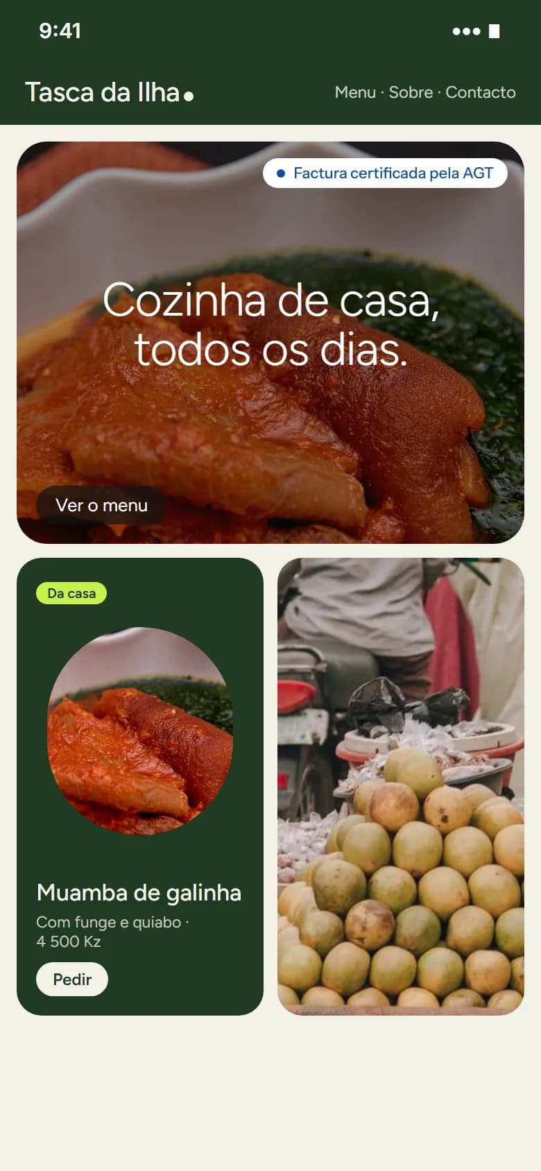 Uma página no tema Seiva